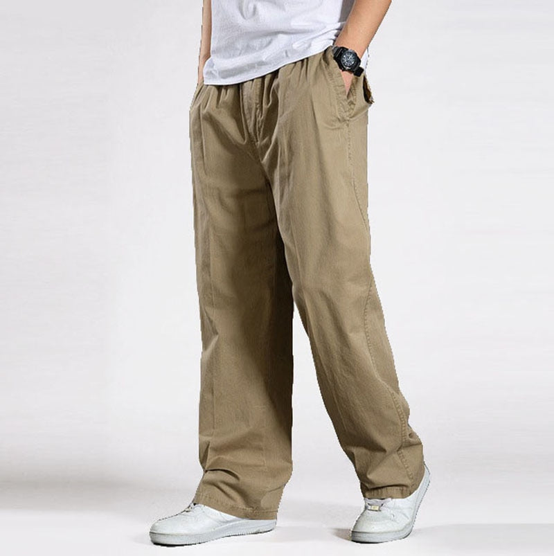 Brand Casual Pants men cargo pants cotton loose trousers mens pants overalls Multi Pocket Straight Joggers Homme 6XL